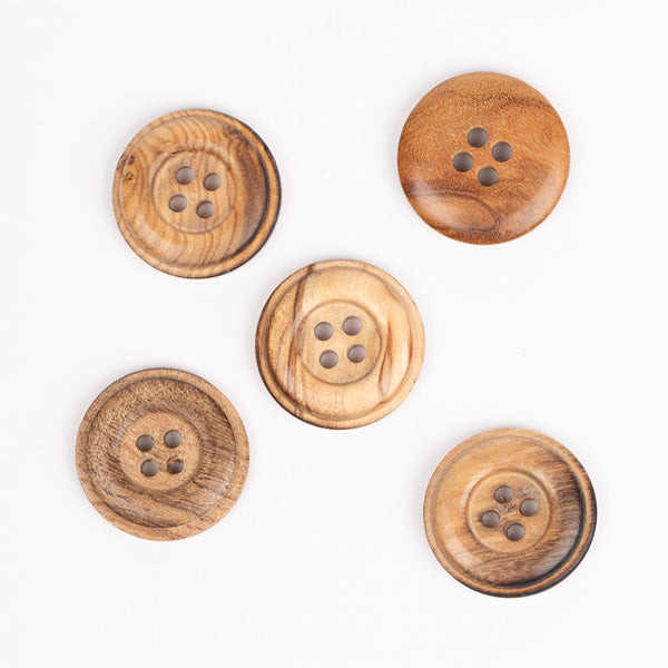 Кнопка из оливкового дерева 20 мм 511