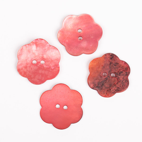 Цветок-пуговка (красный) 25 мм 604