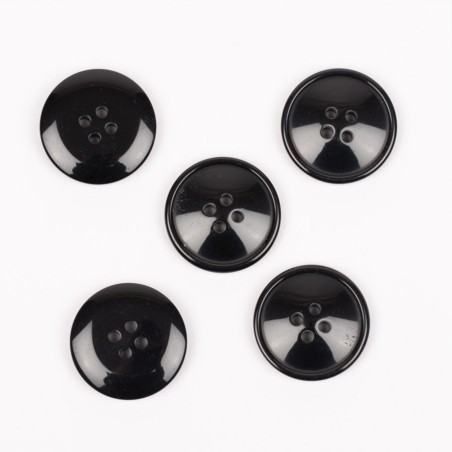 Button Imitation horn (black) 20mm 717