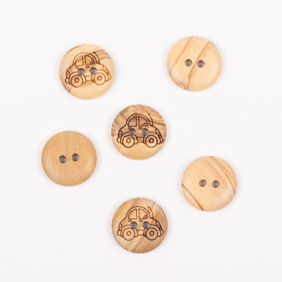 Button Car (wood) 15mm 806 - DZIJAS.COM