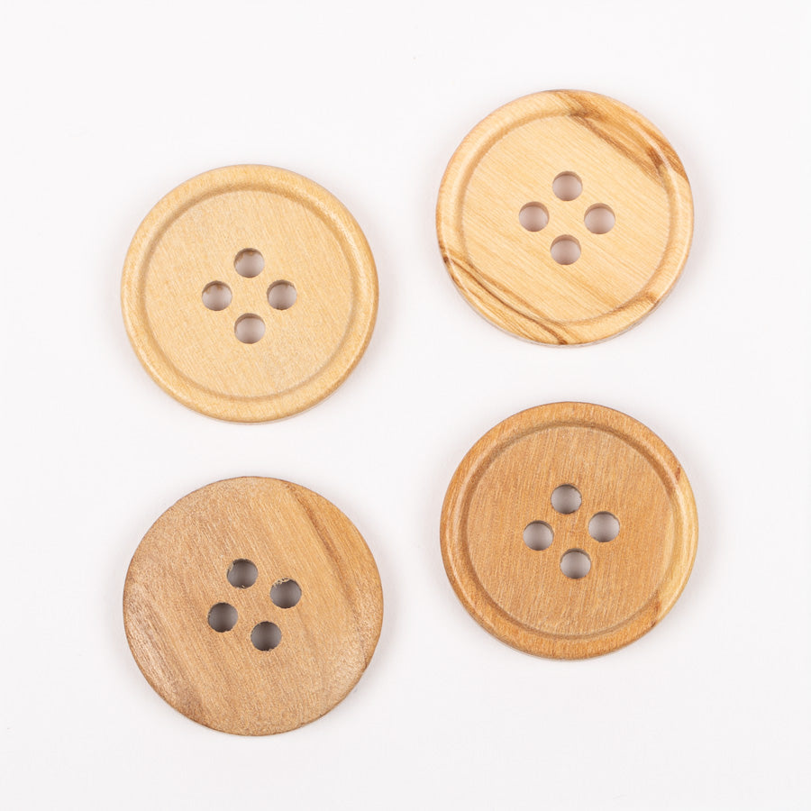 Button Olive wood (brim) 25mm 809