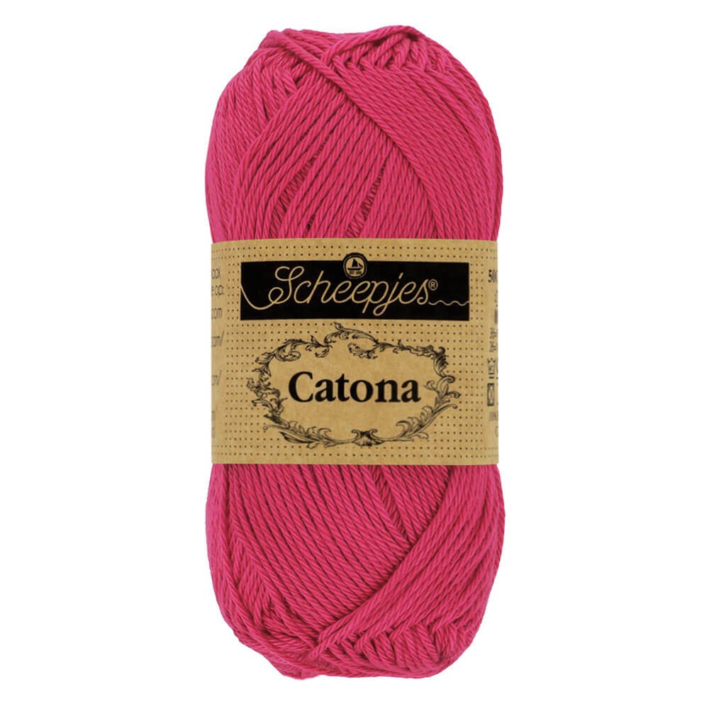 Scheepjes Catona 25g (selection of colours from 074 to 414) 413 Cherry | Knitting yarn shop / dzijas veikals