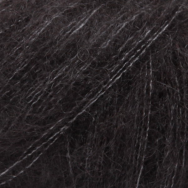  DZIJA krāsa KID-SILK  02 black dziju veikals dzijas.com