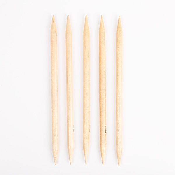 Birch double pointed needle 20cm 10.00mm / 7.9in US15