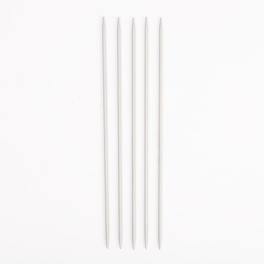 Aluminium double pointed needle 20cm 2.00mm / 7.9in US 0