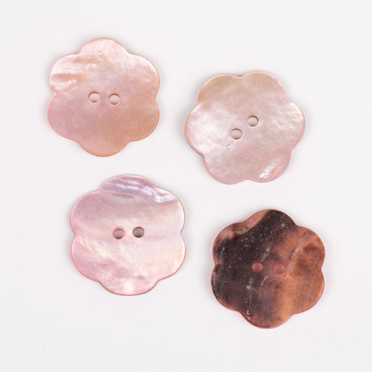 Pogas "Puķe" (sārta) 25mm 602