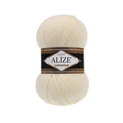 ALIZE Lanagold 01 | Knitting yarn shop / dzijas veikals