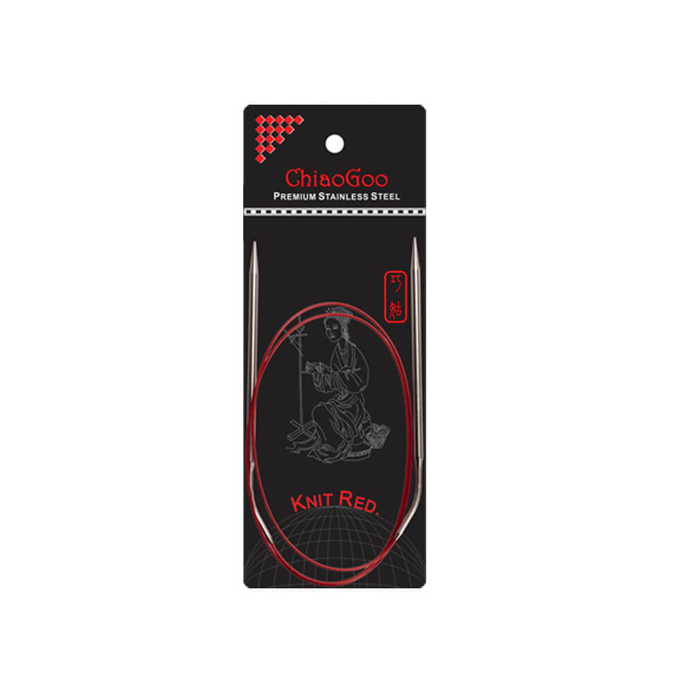 ChiaoGoo Knit RED circular knitting needle