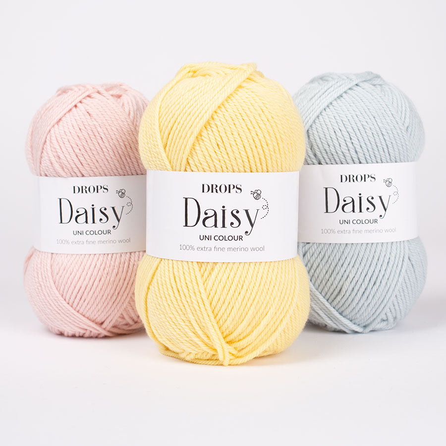 DROPS DAISY 100% merino vilnas dzija bez superwash efekta