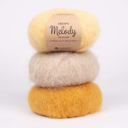 DROPS MELODY – pūkaina alpaku un merino vilnas dzija