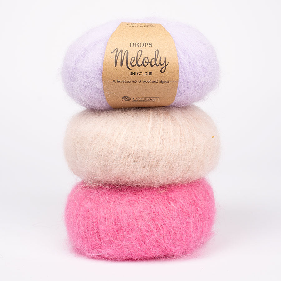 DROPS MELODY – pūkaina alpaku un merino vilnas dzija