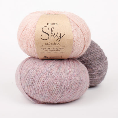 DROPS SKY  – viegla baby alpaku un merino vilnas dzija
