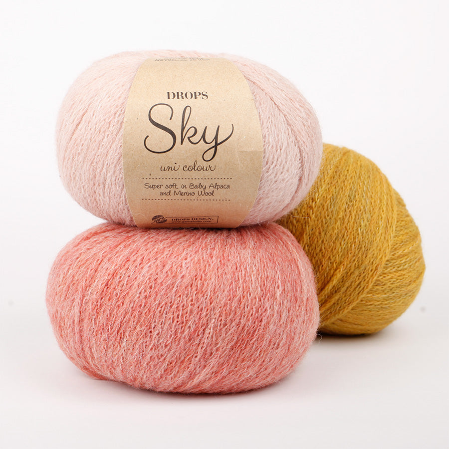 DROPS SKY  – viegla baby alpaku un merino vilnas dzija