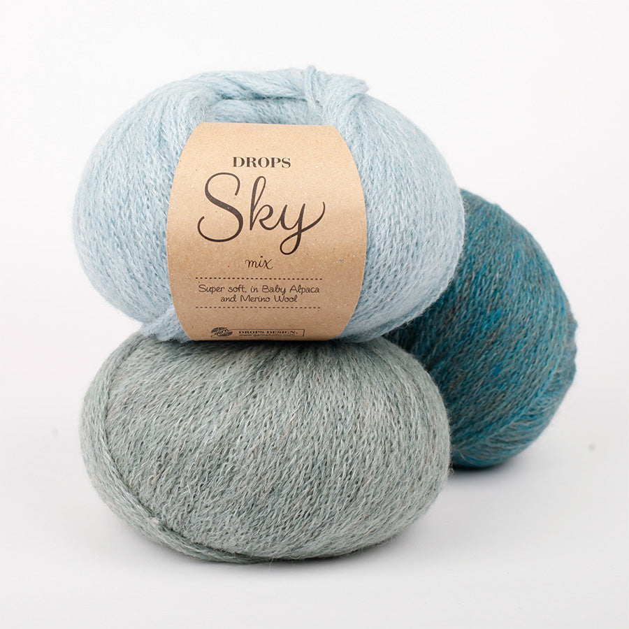 DROPS SKY  – viegla baby alpaku un merino vilnas dzija