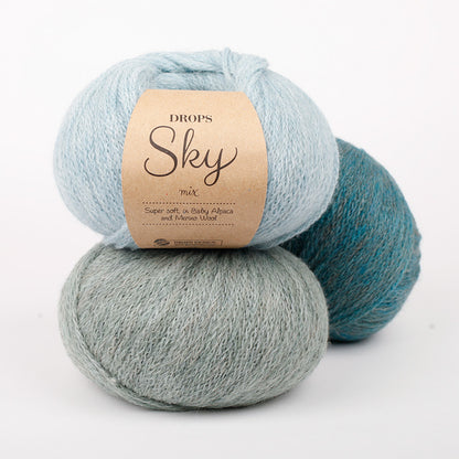 DROPS SKY  – viegla baby alpaku un merino vilnas dzija