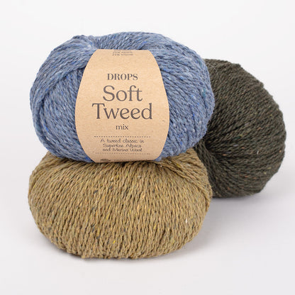 DROPS SOFT TWEED dzija – tvīda dzija ar alpaku un merino vilnu