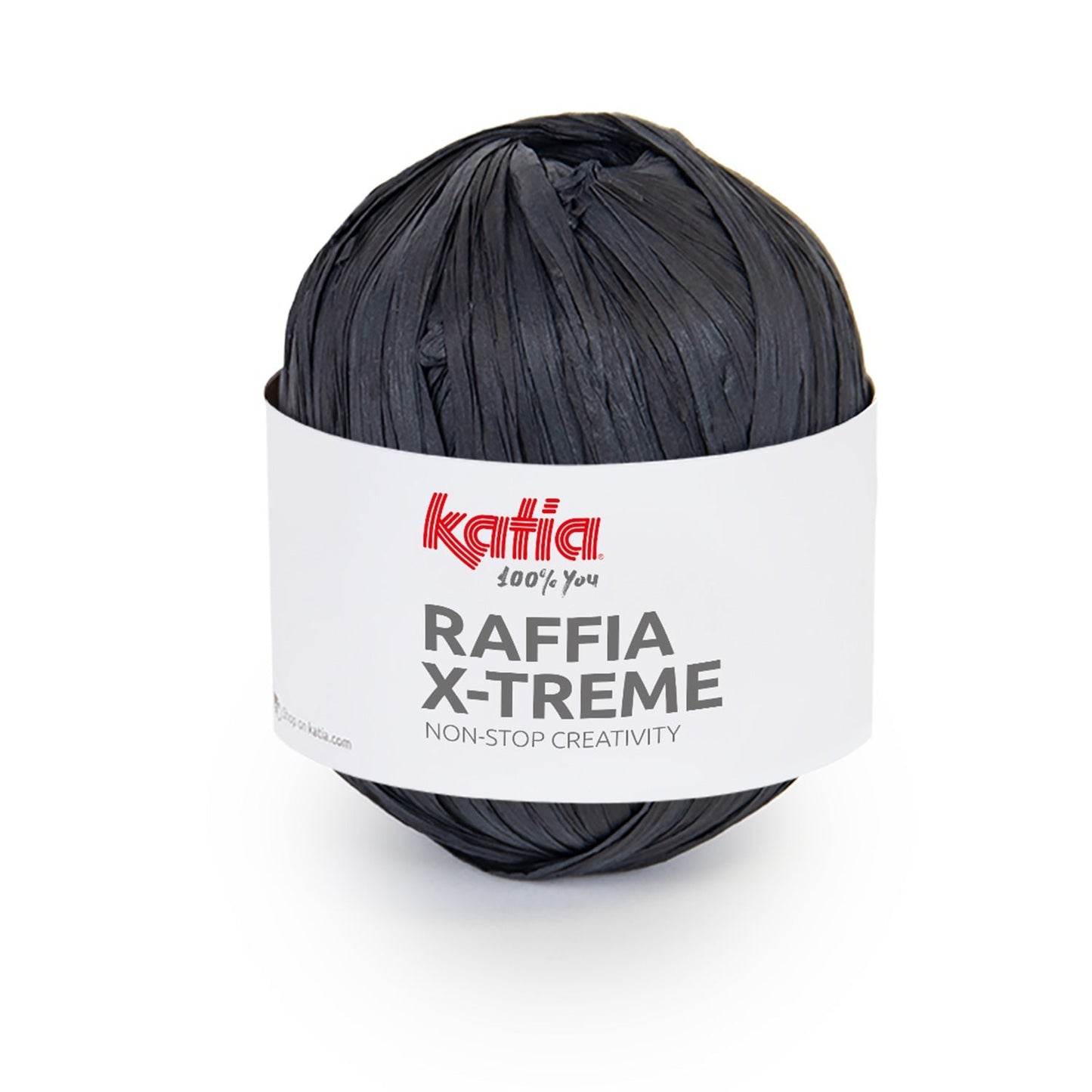 RAFFIA X-TREME – 100% Natural Viscose Raffia Yarn (100g) 109 Black | Knitting yarn shop / dzijas veikals