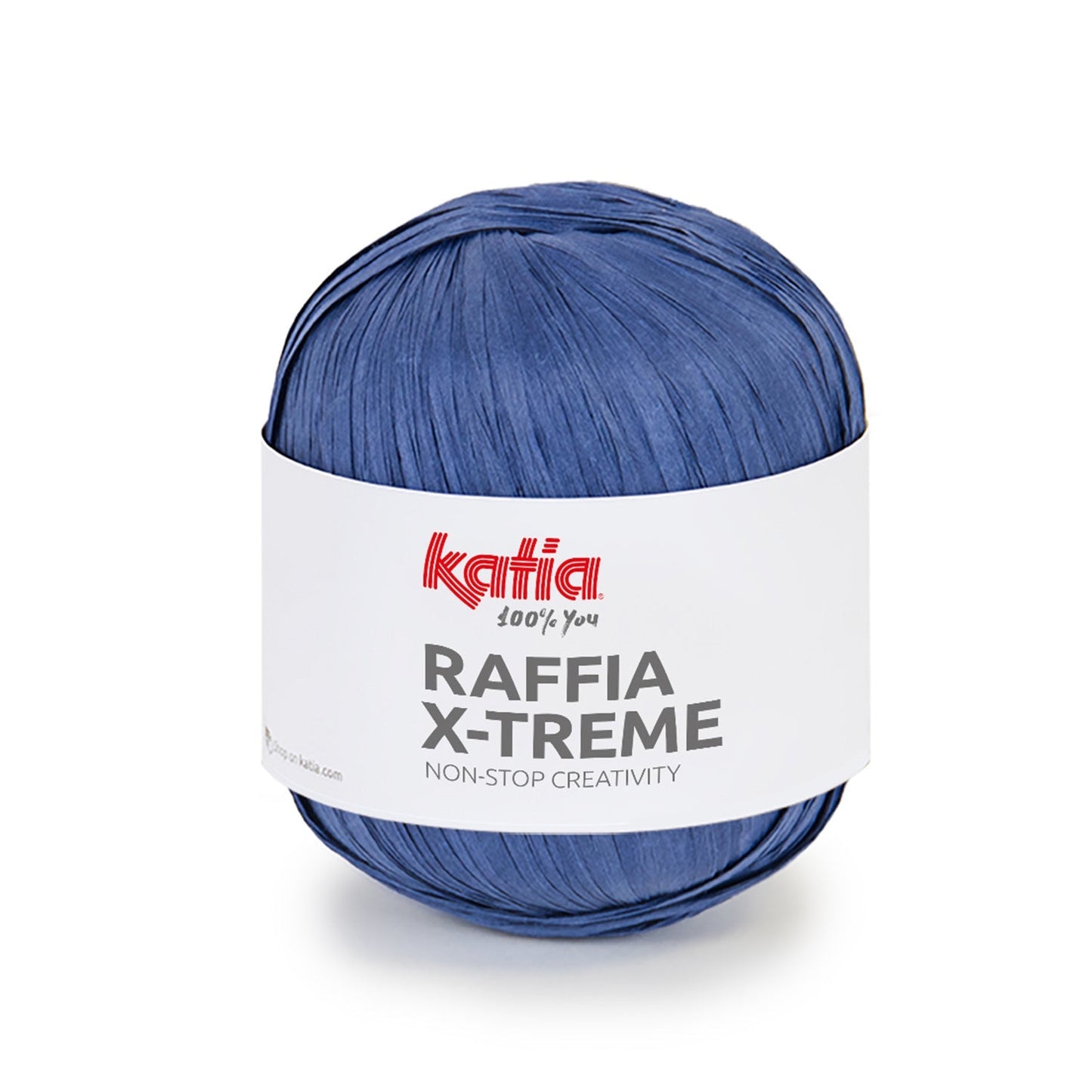 RAFFIA X-TREME – 100% Natural Viscose Raffia Yarn (100g) 110 Night blue | Knitting yarn shop / dzijas veikals