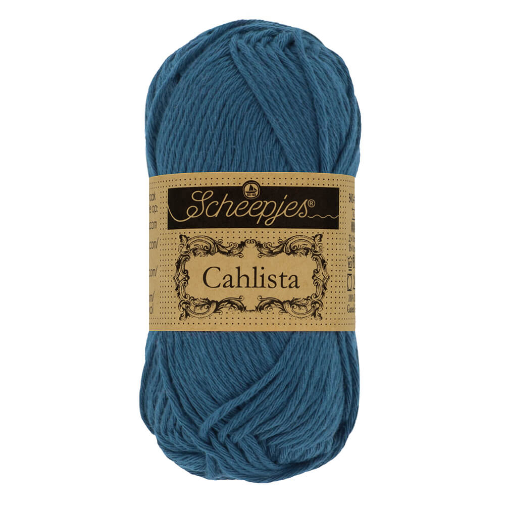 Scheepjes Cahlista, 50 gr. Price is for 10 balls. Minimum order per color 10 balls. 164 Light Navy | Knitting yarn shop / dzijas veikals