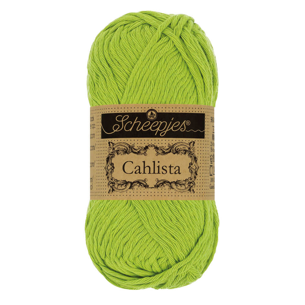 Scheepjes Cahlista, 50 gr. Price is for 10 balls. Minimum order per color 10 balls. 205 Kiwi | Knitting yarn shop / dzijas veikals