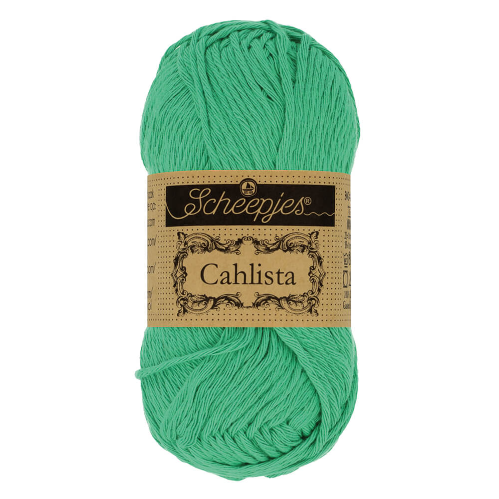 Scheepjes Cahlista, 50 gr. Price is for 10 balls. Minimum order per color 10 balls. 241 Parrot Green | Knitting yarn shop / dzijas veikals