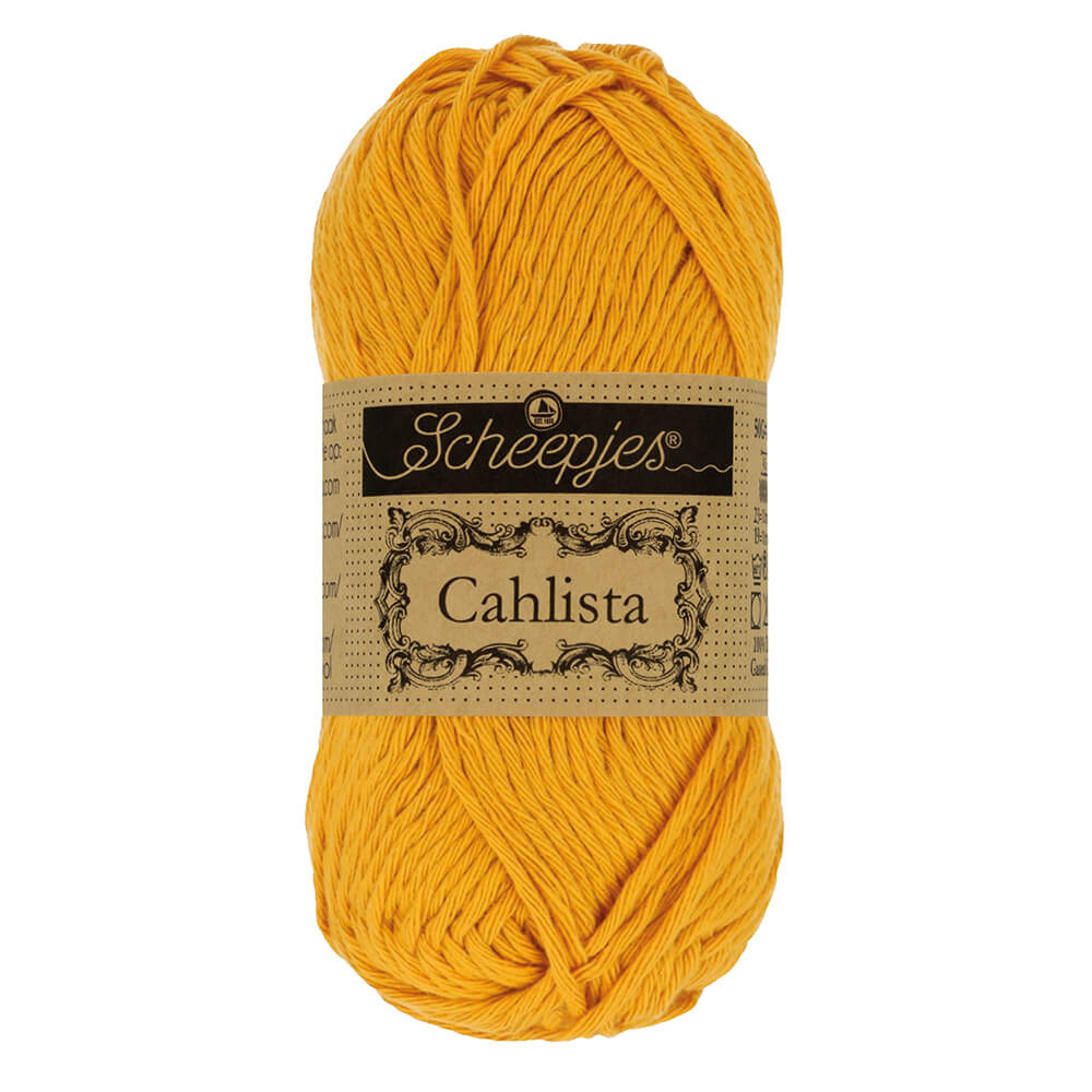 Scheepjes Cahlista, 50 gr. Price is for 10 balls. Minimum order per color 10 balls. 249 Saffron | Knitting yarn shop / dzijas veikals