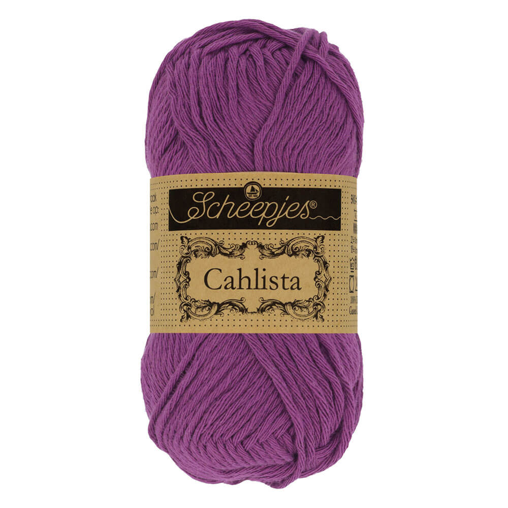 Scheepjes Cahlista, 50 gr. Price is for 10 balls. Minimum order per color 10 balls. 282 Ultraviolet | Knitting yarn shop / dzijas veikals