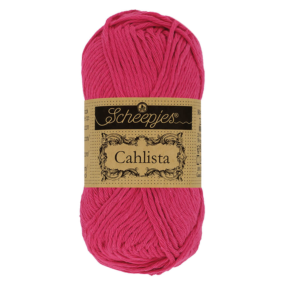 Scheepjes Cahlista, 50 gr. Price is for 10 balls. Minimum order per color 10 balls. 413 Cherry | Knitting yarn shop / dzijas veikals