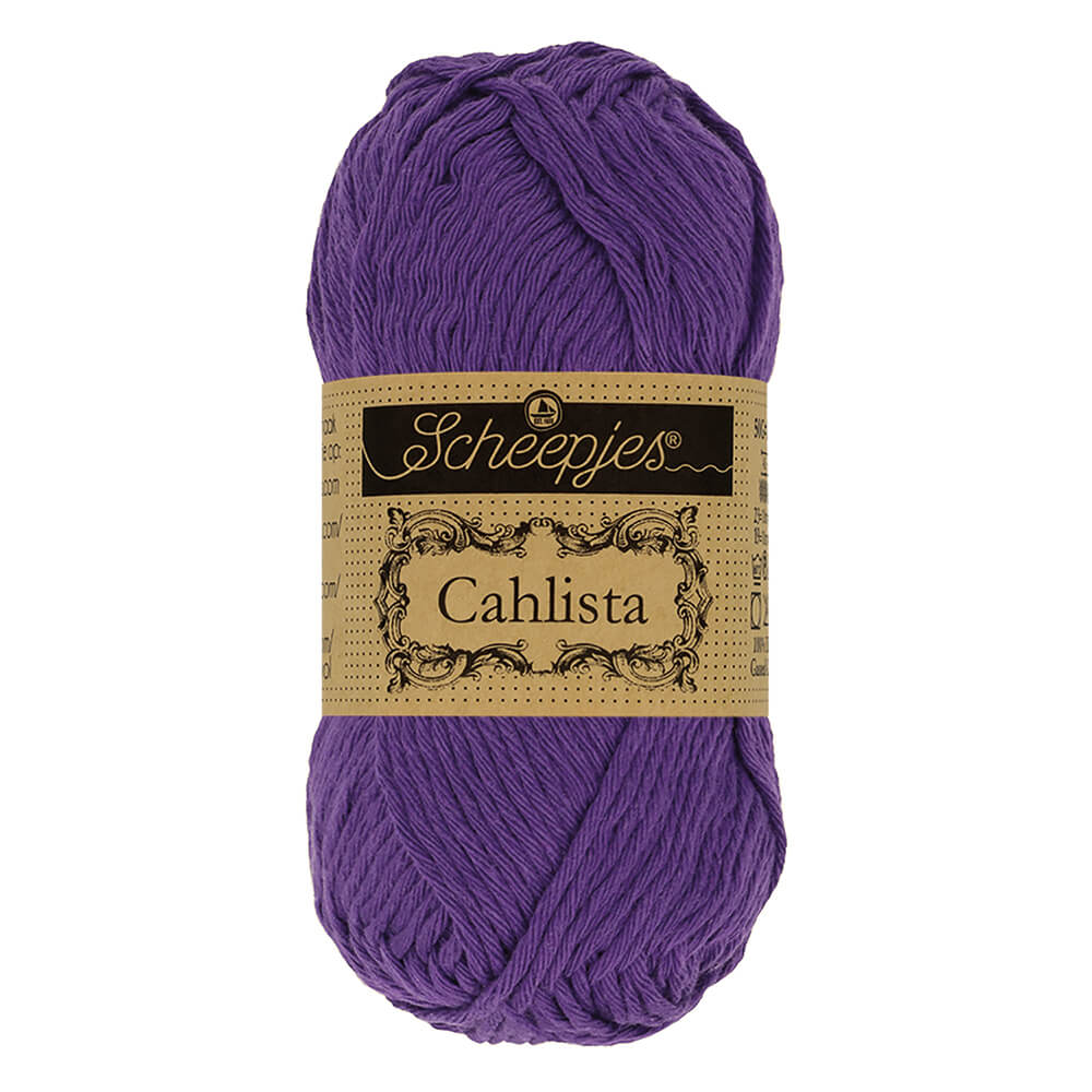 Scheepjes Cahlista, 50 gr. Price is for 10 balls. Minimum order per color 10 balls. 521 Deep Violet | Knitting yarn shop / dzijas veikals