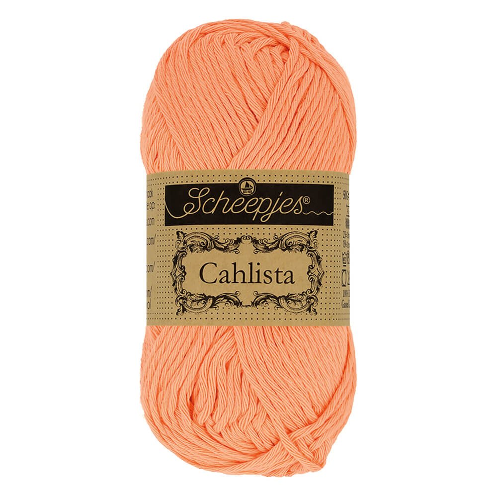 Scheepjes Cahlista, 50 gr. Price is for 10 balls. Minimum order per color 10 balls. 524 Apricot | Knitting yarn shop / dzijas veikals