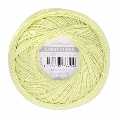 Scheepjes Candy Floss 20g 392 Lime Juice | Knitting yarn shop / dzijas veikals