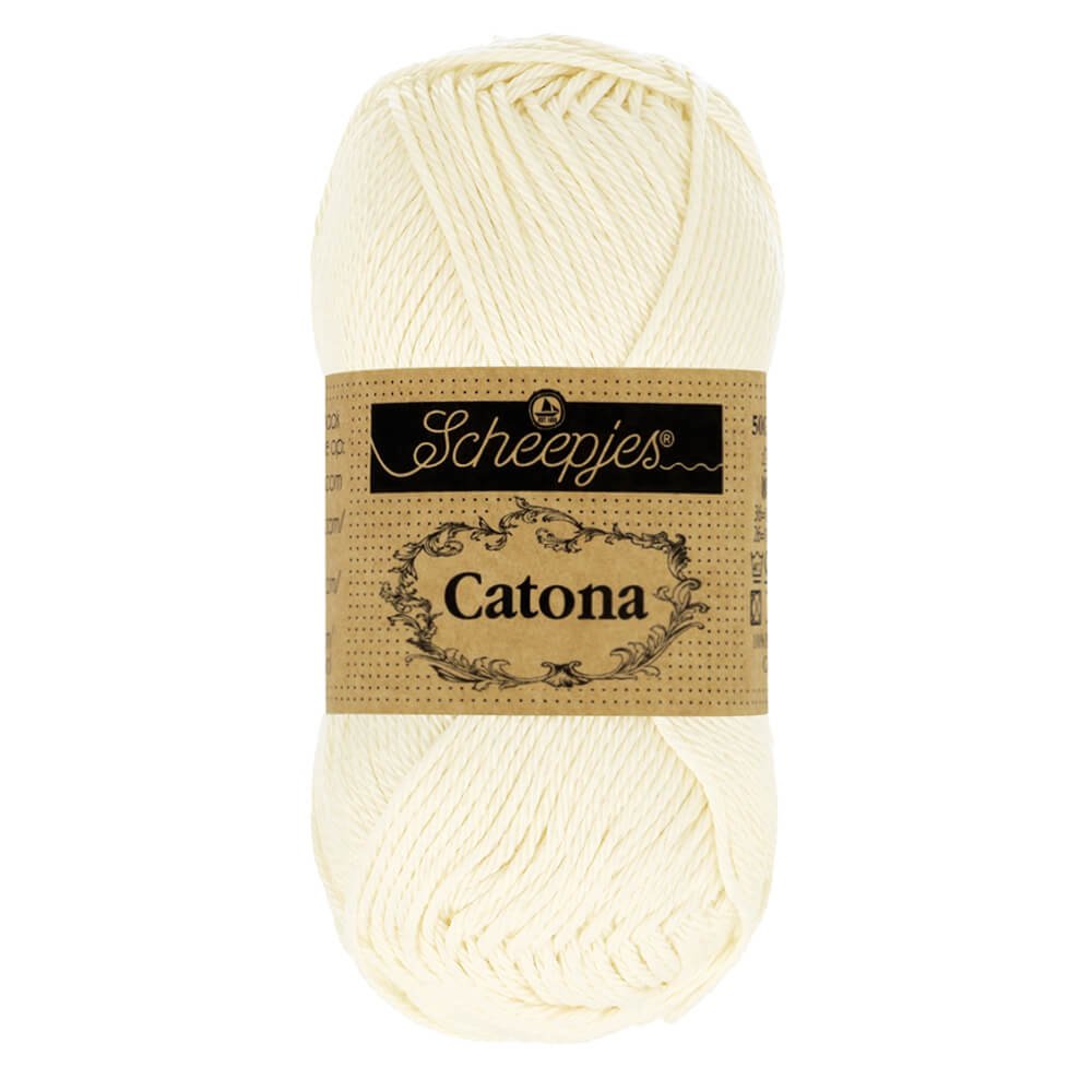 Scheepjes Catona 25g (selection of colours from 074 to 414) 130 Old Lace | Knitting yarn shop / dzijas veikals