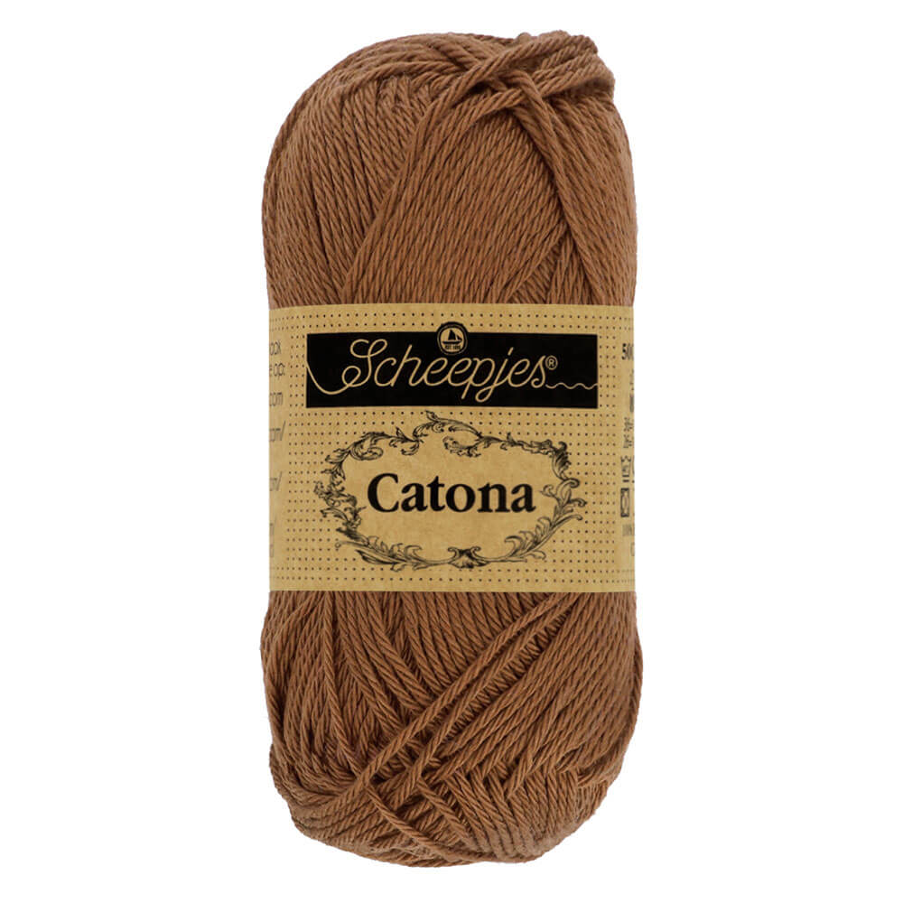 Scheepjes Catona 25g (selection of colours from 074 to 414) 157 Root Beer | Knitting yarn shop / dzijas veikals