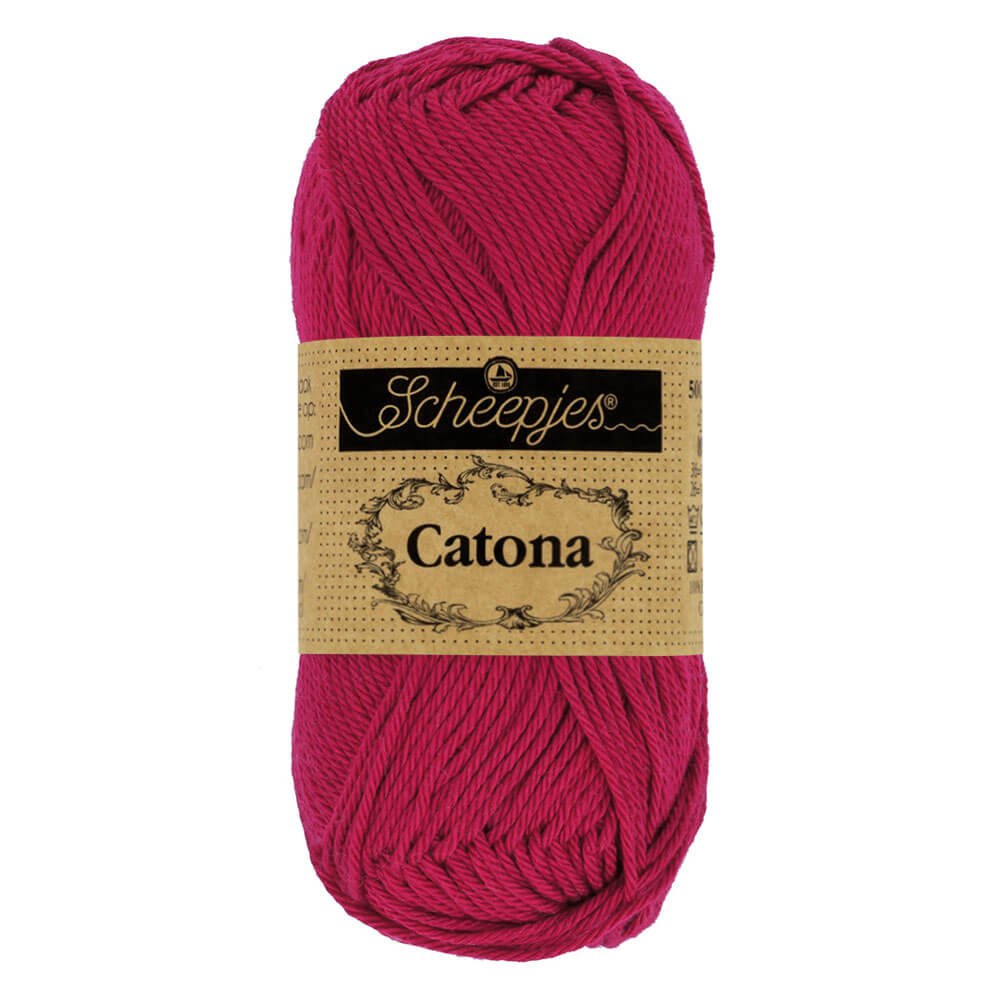 Scheepjes Catona 25g (selection of colours from 074 to 414) 192 Scarlet | Knitting yarn shop / dzijas veikals