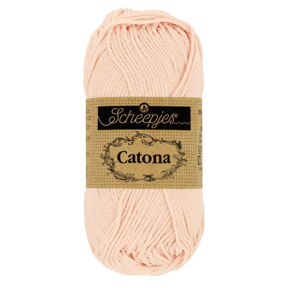 Scheepjes Catona 25g (selection of colours from 074 to 414) 263 Petal Peach | Knitting yarn shop / dzijas veikals