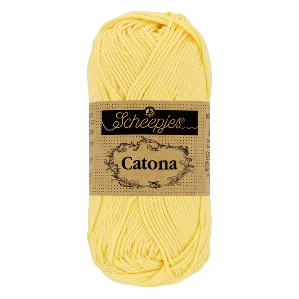 Scheepjes Catona 25g (selection of colours from 074 to 414) 403 Lemonade | Knitting yarn shop / dzijas veikals