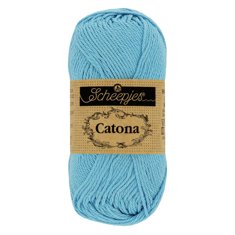 Scheepjes Catona 25g (selection of colous from 501 to 516) 510 Sky Blue | Knitting yarn shop / dzijas veikals