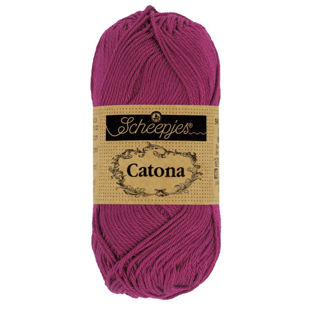 Scheepjes Catona 50g , colors from 074 to 399 128 Tyrian Purple | Knitting yarn shop / dzijas veikals