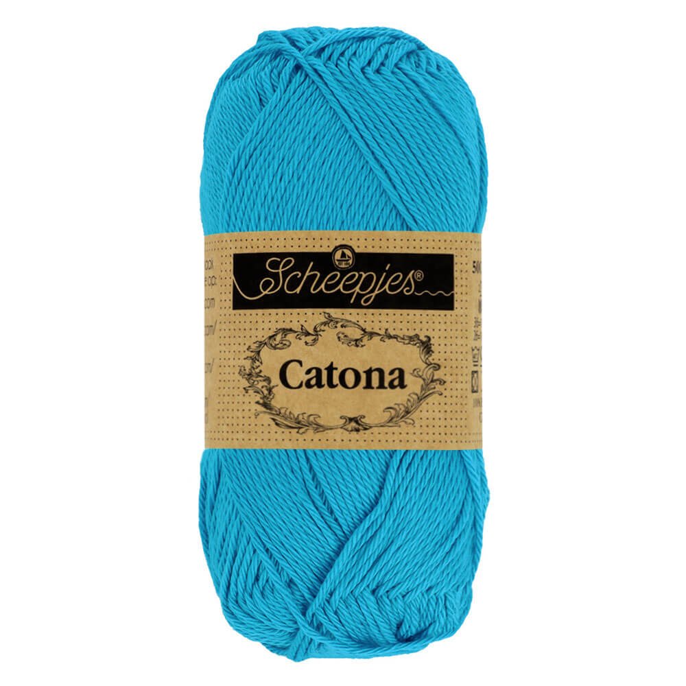 Scheepjes Catona 50g , colors from 074 to 399 146 Vivid Blue | Knitting yarn shop / dzijas veikals