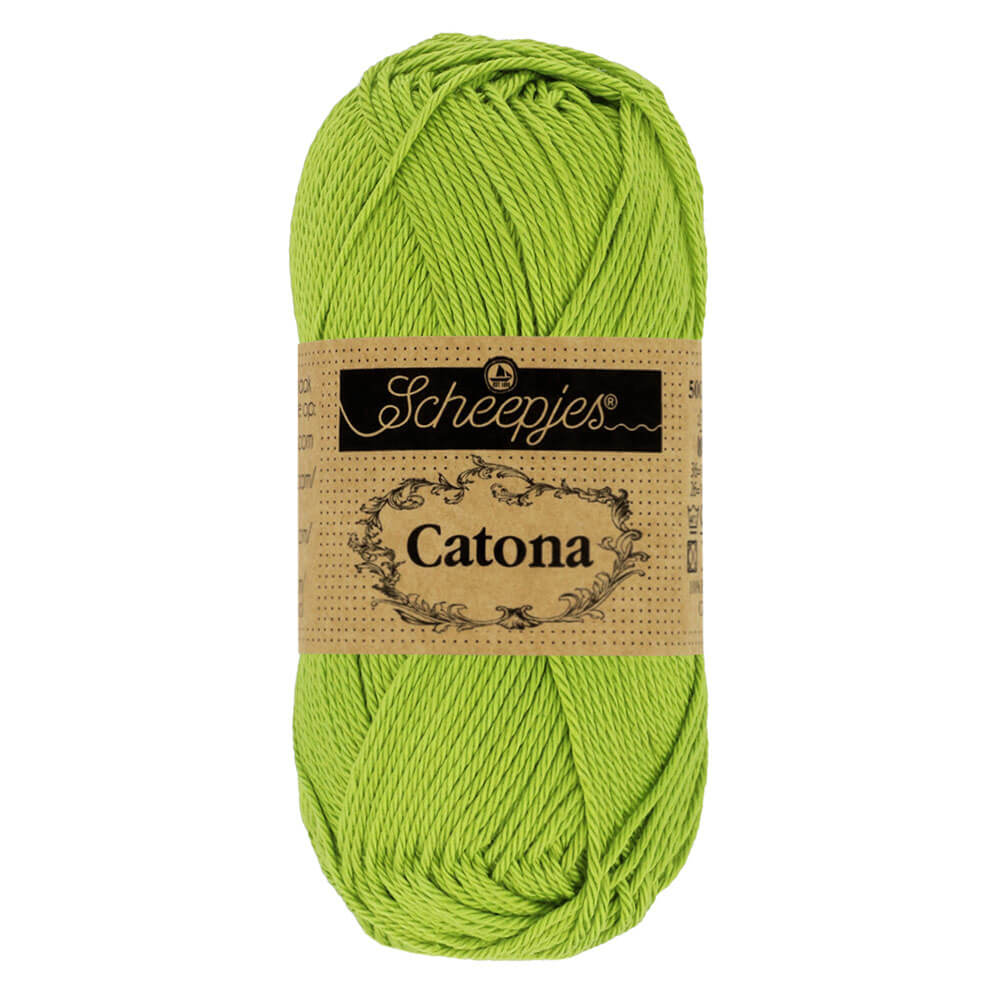 Scheepjes Catona 50g , colors from 074 to 399 205 Kiwi | Knitting yarn shop / dzijas veikals