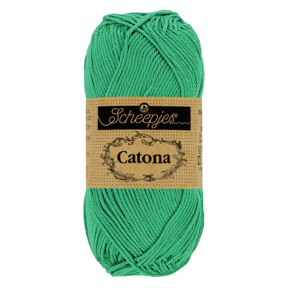 Scheepjes Catona 50g , colors from 074 to 399 241 Parrot Green | Knitting yarn shop / dzijas veikals
