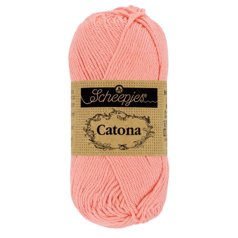 Scheepjes Catona 50g , colors from 074 to 399 264 Light Coral | Knitting yarn shop / dzijas veikals