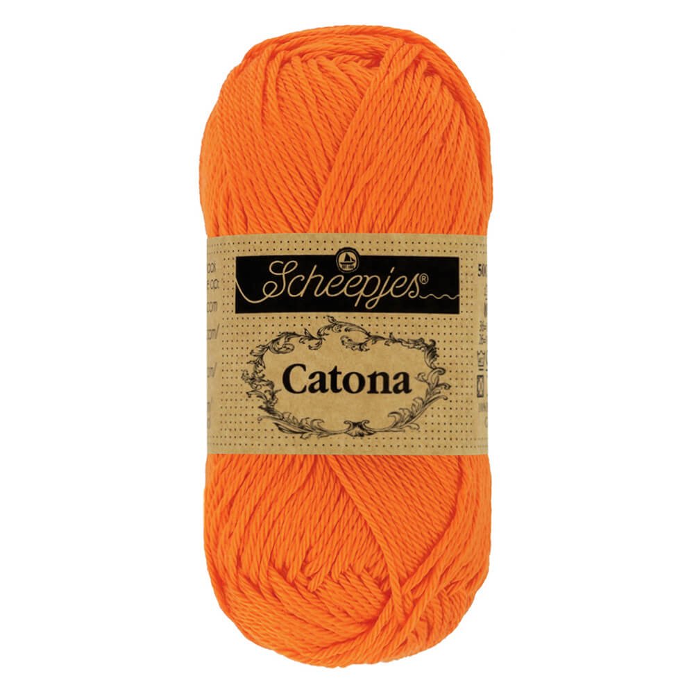Scheepjes Catona 50g , colors from 074 to 399 281 Tangerine | Knitting yarn shop / dzijas veikals