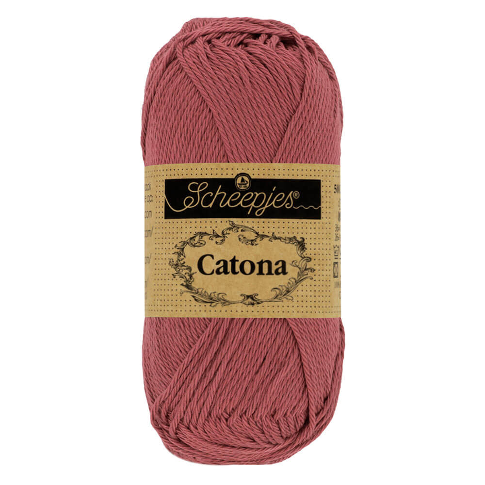 Scheepjes Catona 50g , colors from 074 to 399 396 Rose Wine | Knitting yarn shop / dzijas veikals