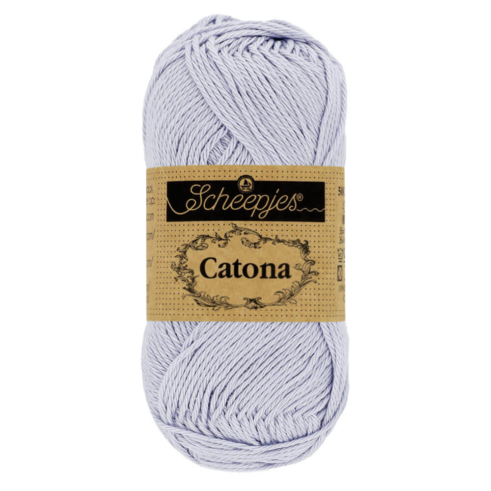 Scheepjes Catona 50g , colors from 074 to 399 399 Lilac Mist | Knitting yarn shop / dzijas veikals