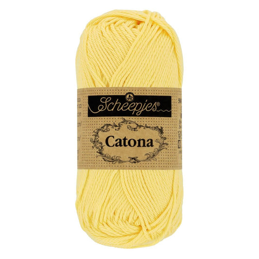 Scheepjes Catona 50g, colors from 400 to 604 403 Lemonade | Knitting yarn shop / dzijas veikals