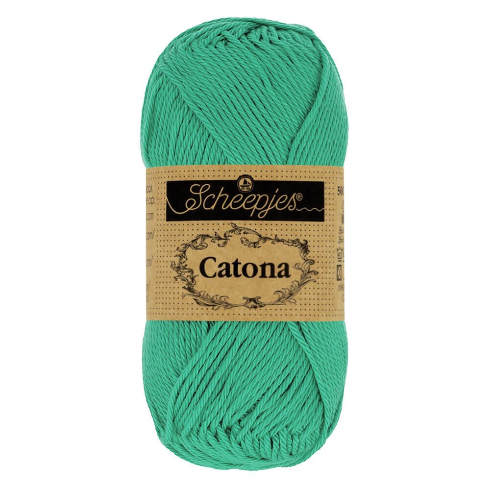 Scheepjes Catona 50g, colors from 400 to 604 514 Jade | Knitting yarn shop / dzijas veikals