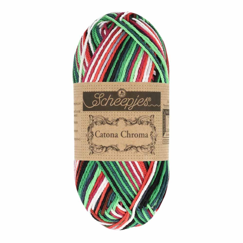 Scheepjes Catona Chroma 50g 009 Holly | Knitting yarn shop / dzijas veikals