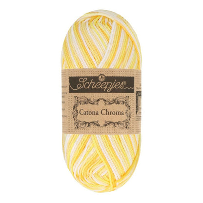 Scheepjes Catona Chroma 50g 018 Buttercup | Knitting yarn shop / dzijas veikals