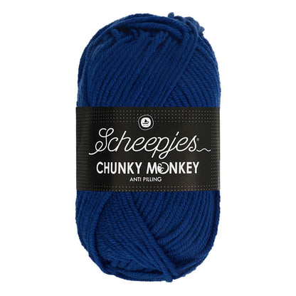 Scheepjes Chunky Monkey 100g 1117 Royal Blue | Knitting yarn shop / dzijas veikals